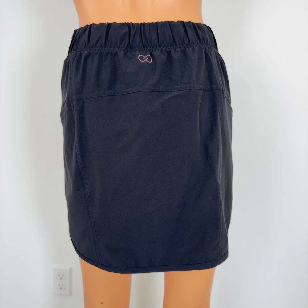 CALIA by Carrie Underwood Womens XS Black Athletic Skort ZipperPockets Golf Hike - Picture 3 of 11